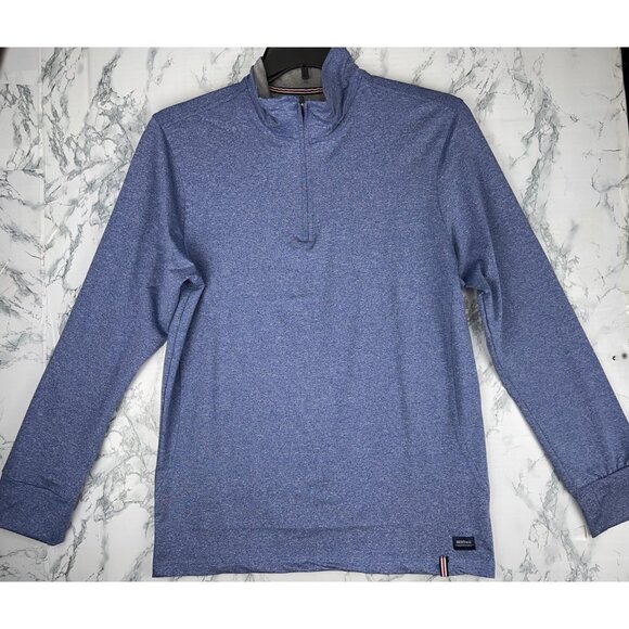 Heritage Report Collection Mens Size Small Blue Half-Zip Pullover Top - Picture 2 of 12